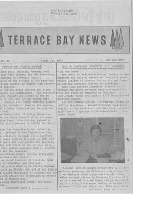 Terrace Bay News, 16 Apr 1975