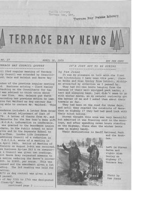 Terrace Bay News, 30 Apr 1975