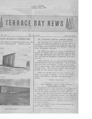 Terrace Bay News, 14 May 1975