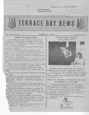 Terrace Bay News, 17 Dec 1975