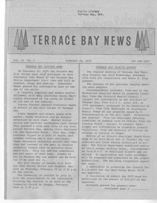 Terrace Bay News, 18 Feb 1976