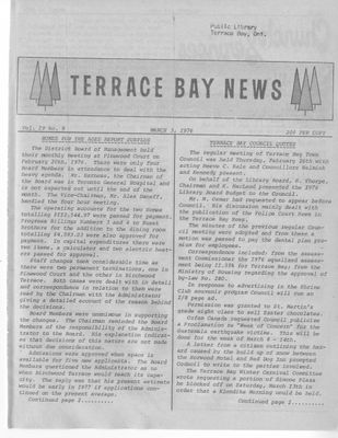 Terrace Bay News, 3 Mar 1976