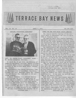 Terrace Bay News, 7 Apr 1976