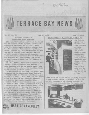 Terrace Bay News, 12 May 1976