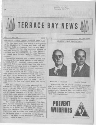 Terrace Bay News, 9 Jun 1976