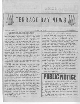 Terrace Bay News, 23 Jun 1976