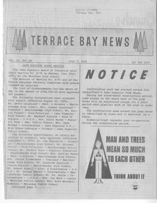 Terrace Bay News, 7 Jul 1976