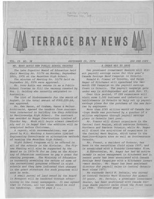 Terrace Bay News, 29 Sep 1976