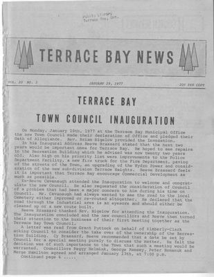 Terrace Bay News, 19 Jan 1977