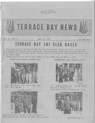 Terrace Bay News, 16 Mar 1977