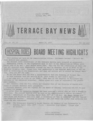 Terrace Bay News, 30 Mar 1977