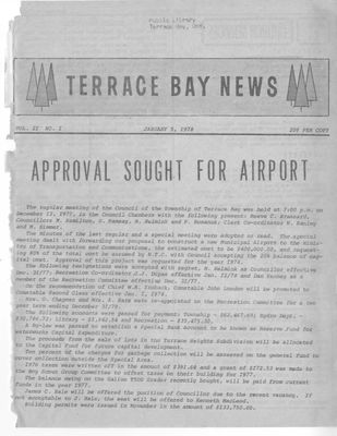 Terrace Bay News, 5 Jan 1978