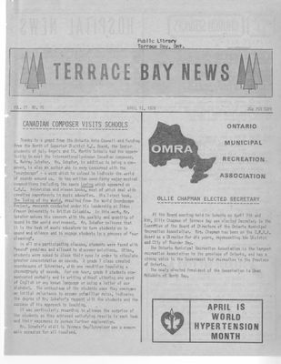 Terrace Bay News, 12 Apr 1978