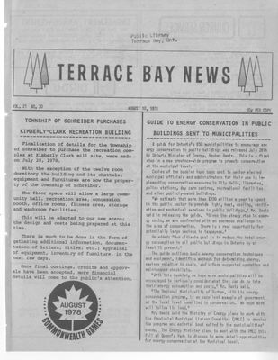 Terrace Bay News, 10 Aug 1978
