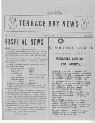 Terrace Bay News, 16 Aug 1978