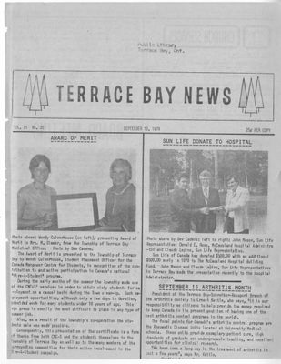 Terrace Bay News, 13 Sep 1978
