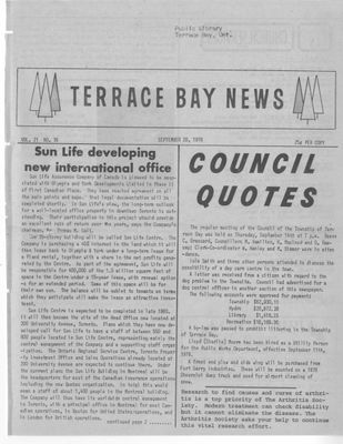 Terrace Bay News, 20 Sep 1978