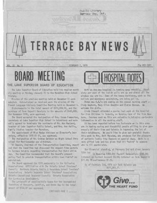 Terrace Bay News, 7 Feb 1979
