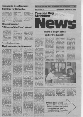 Terrace Bay News, 18 Jan 1984