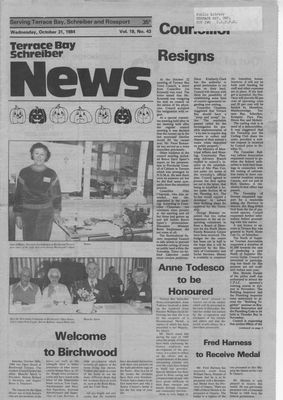 Terrace Bay News, 31 Oct 1984