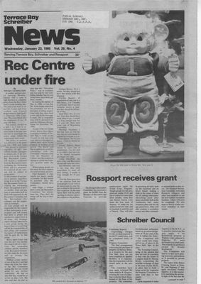 Terrace Bay News, 23 Jan 1985