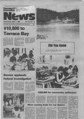 Terrace Bay News, 1 May 1985