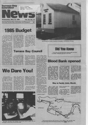 Terrace Bay News, 22 May 1985