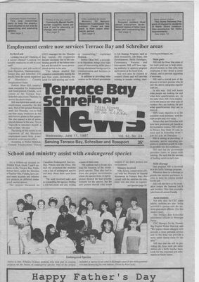 Terrace Bay News, 17 Jun 1987