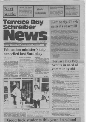 Terrace Bay News, 9 Sep 1987