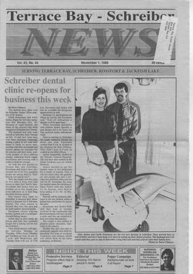 Terrace Bay News, 1 Nov 1989