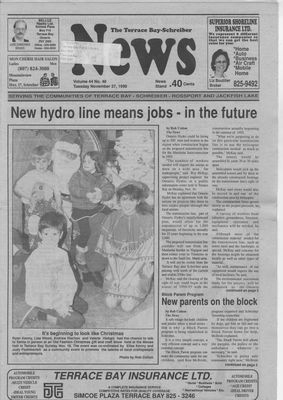 Terrace Bay News, 27 Nov 1990