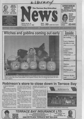 Terrace Bay News, 27 Oct 1992