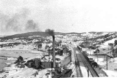 Jackfish Aerial View - Top of the Coal Chutes