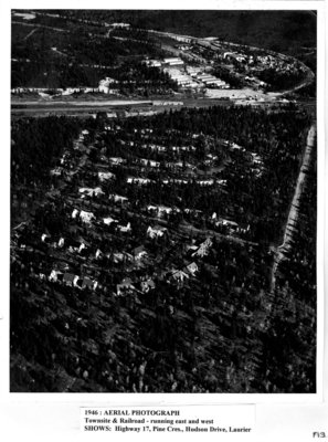 Aerial View of Terrace Bay from 1946