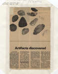 Newspaper Article on Artifacts Discovered by Terrace Bay Residents