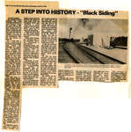 Newspaper Article on the History of Black Siding (Terrace Bay)