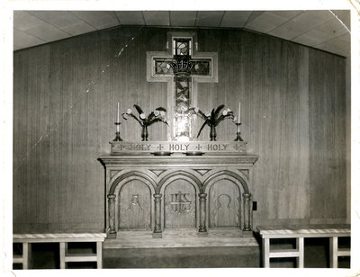 Close-up of Alter in Terrace Bay Community Church