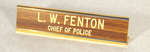 Police Name Plate, Terrace Bay Police