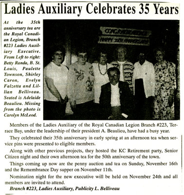 Ladies Legion Auxiliary Branch 223