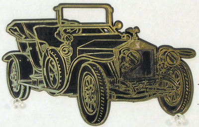 Vintage Car Self-Adhesive Plaque