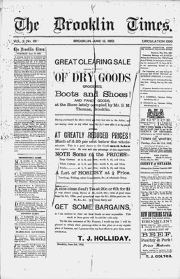 Brooklin Times, 13 Jun 1882