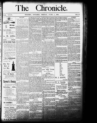 Whitby Chronicle, 5 Jun 1896