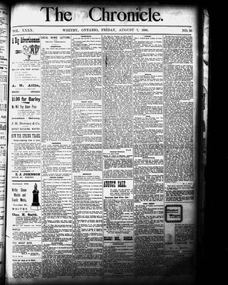 Whitby Chronicle, 7 Aug 1896