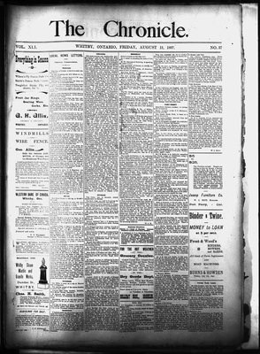 Whitby Chronicle, 13 Aug 1897