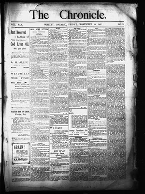 Whitby Chronicle, 19 Nov 1897