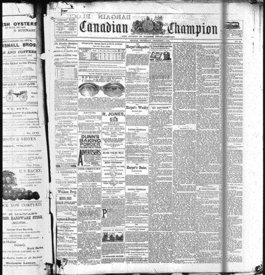 Canadian Statesman, 2 Dec 1886