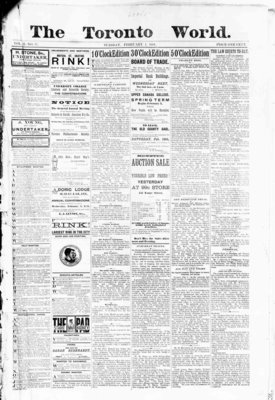 Toronto World, 1 Feb 1881