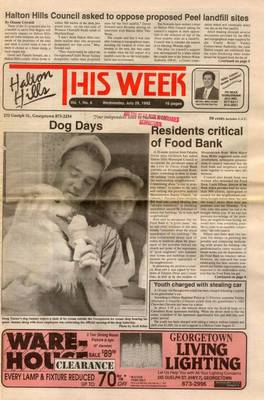 Halton Hills This Week (Georgetown, ON), 29 Jul 1992