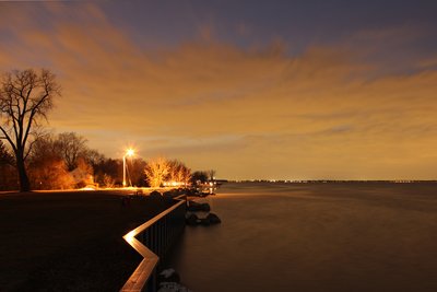 A lovely Lasting sunset with pretty lights