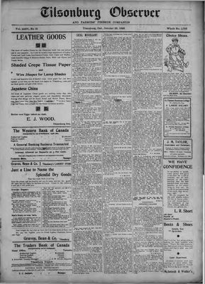 Tilsonburg Observer, 28 Oct 1898